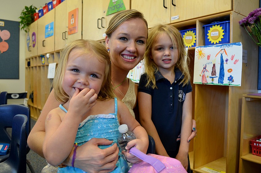 Monique and her daughters, Isla and Sophia