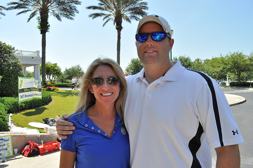 Sheryl Vieira and Brady Sharrer of Caldwell Trust Company, an event sponsor