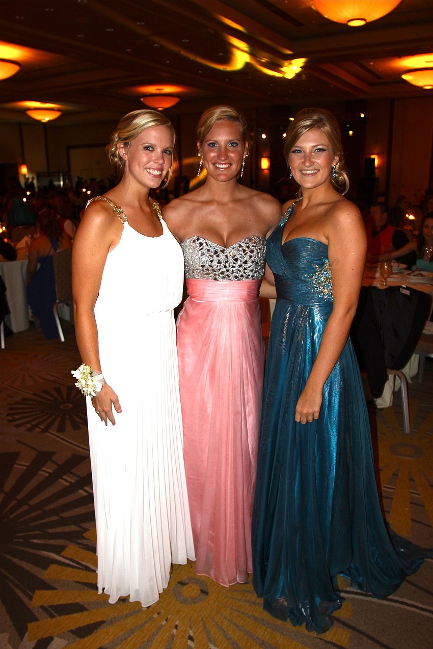 Sarah Hayo, Madison Lutz and Irina Oboimoya