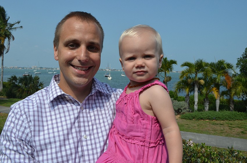 Chris Leader and his daughter Makaela