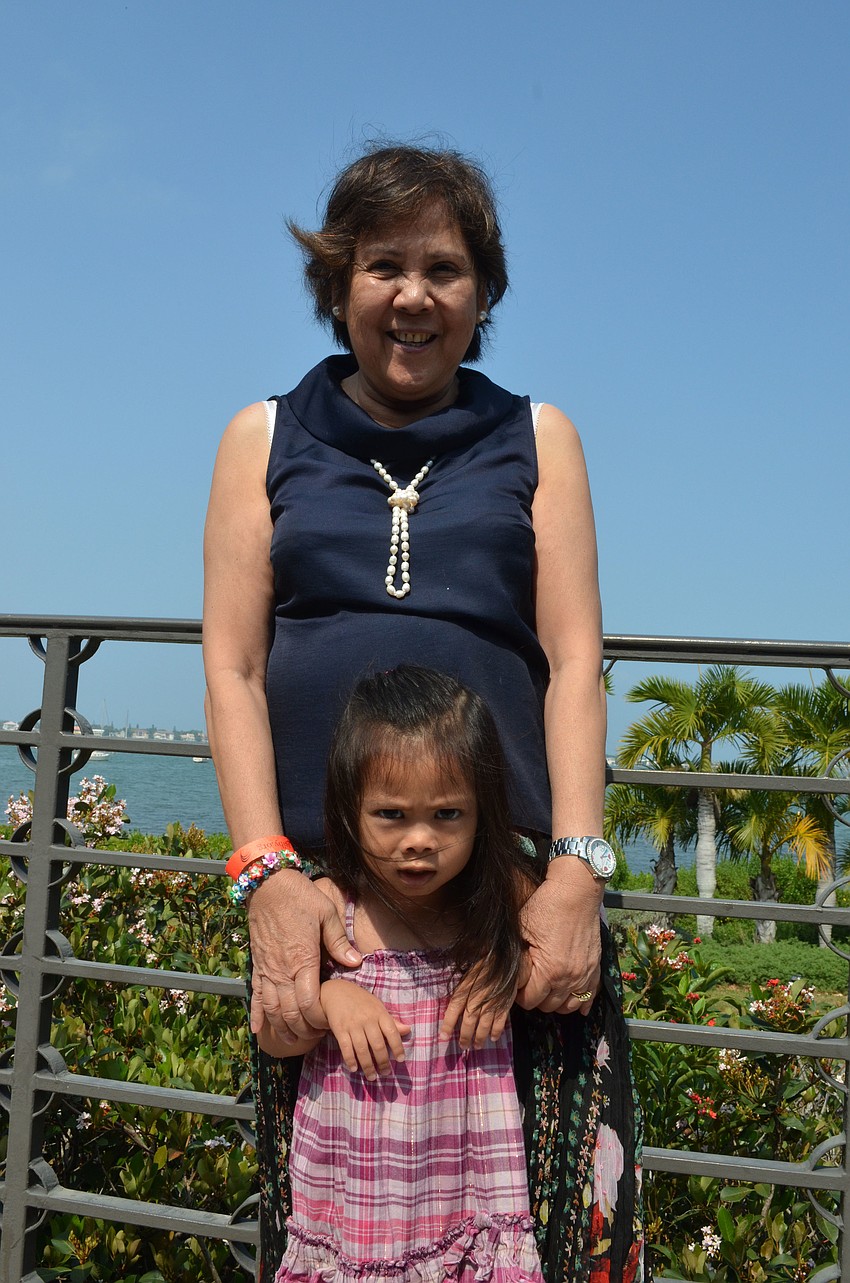 Paz Baga and her granddaughter Josie
