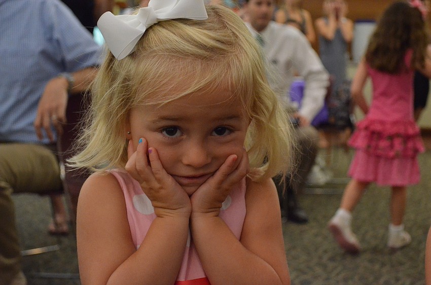 Elle Miller dances and enjoys the music at the Butterfly Ball.