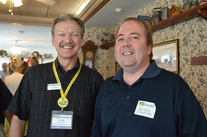 Larry Hale of Hale-Edwards Associates and John Clark of Three Dogs Printing
