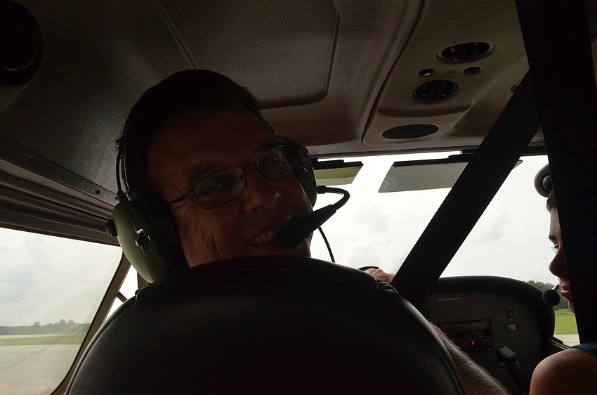 Pilot Jeff Walston got his license in 1980. He once flew skydivers into the sky before they jumped out of the plane.