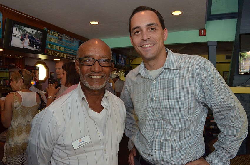 Ray DeSilva of Suntrust and Kevin Cooper of the Siesta Key Chamber of Commerce