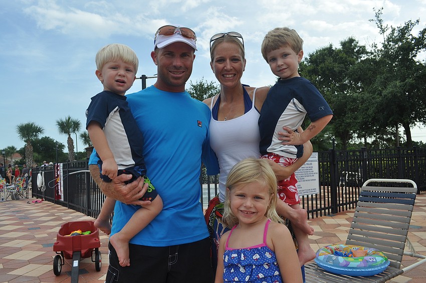 Nate and Ali Griffin with their children, Trey, Payton and Jaxon