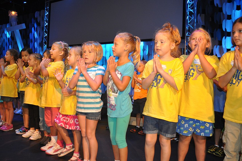 Kids rehearsed for a performance called â€œThe Big Guy.â€