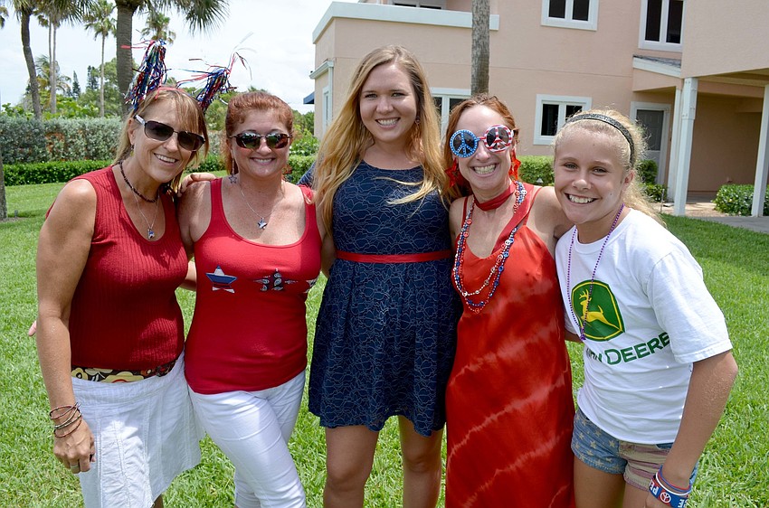 Kathy Oravec, Elaine Frederick, Olivia Cherry, Terry Lewis and Skylar Sparling