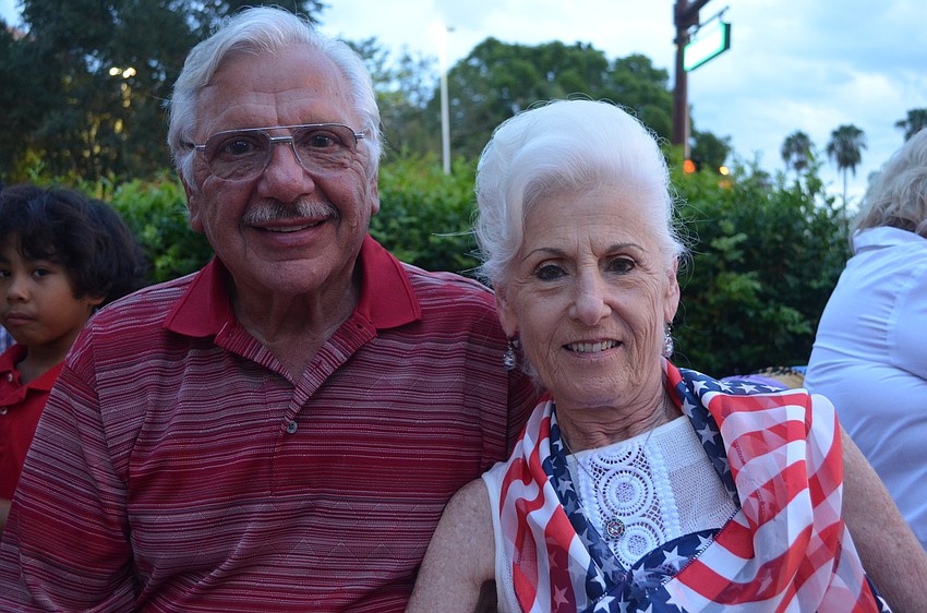 Ernie Raimond and Irene Adjan spent Independence Day watching fireworks together.