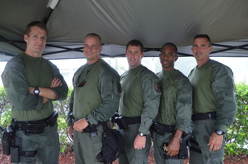 SWAT Team members Jack Gurney, Jon Allen, Lyle Kenney, Jason Smith and Robbie Martin