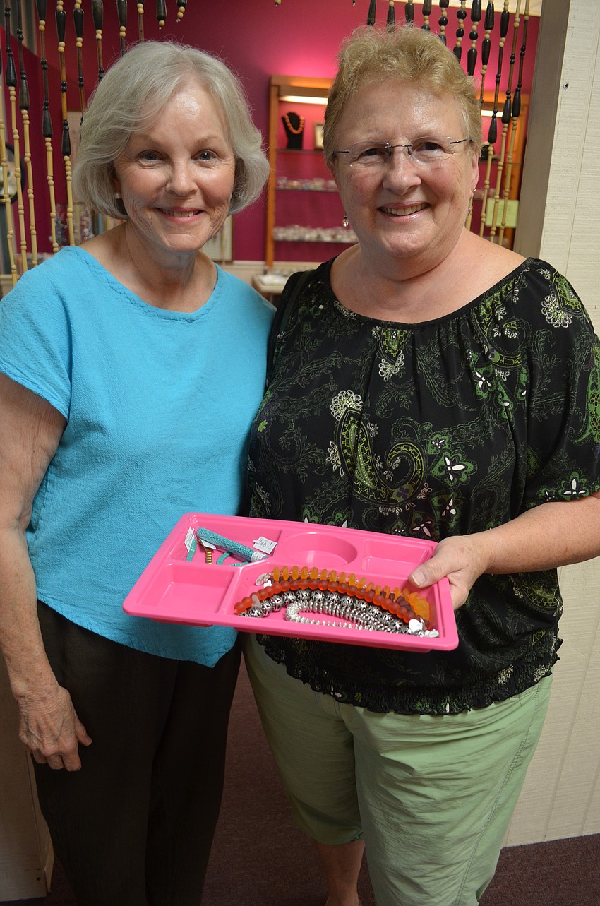 Customers Marge Schemanski and Sharon Schneider
