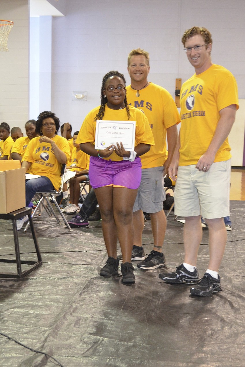 Zaria Bane, Chuck Woods, and James Leggett