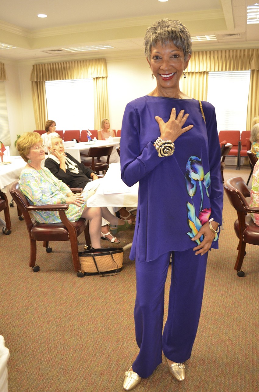 Daisy Saunders shows off her stylish bracelet from Designing Women Boutique.