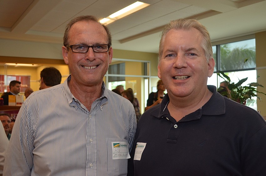 Rick Oâ€™Connell of Mental Health Community Centers and Fred Schlimm of Travel Host Magazine