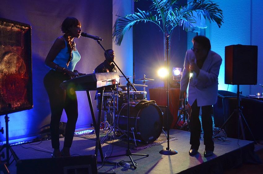 The Latravia Savage Band performed at the club.