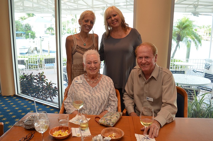 Julie Tucker and Sarah Cortese with Valerie and Stuart Perkins