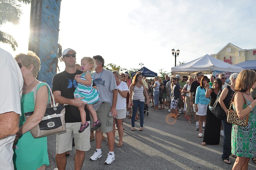 Hundreds attended the outdoor event