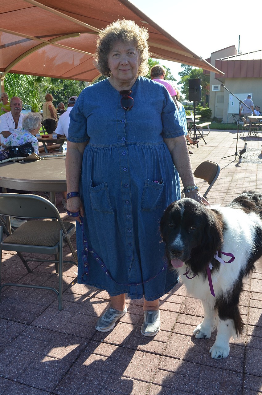 Jeanne McCarthy and her dog, Anya