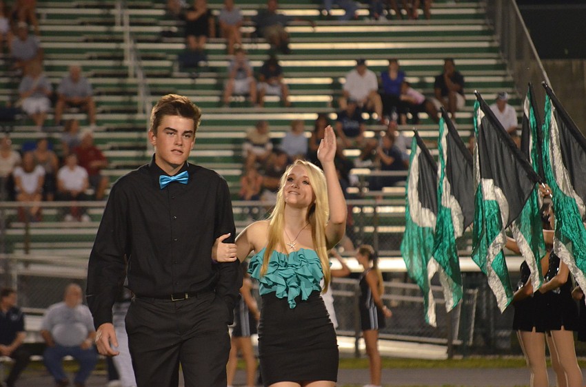 Juniors Connor James and Savanna Wright