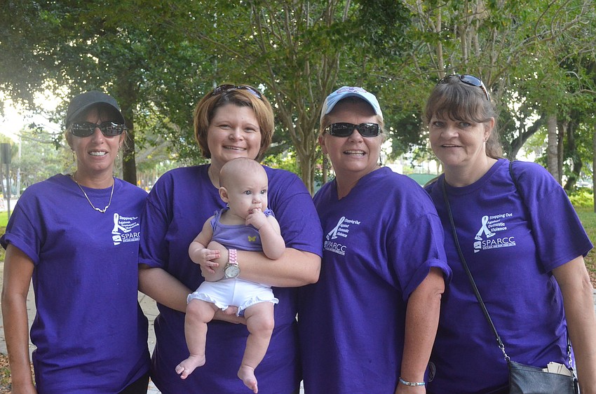 Tina Bartholomew, Tabatha and Isabella Perhealth, Rhonda Summerall and Deborah Haney