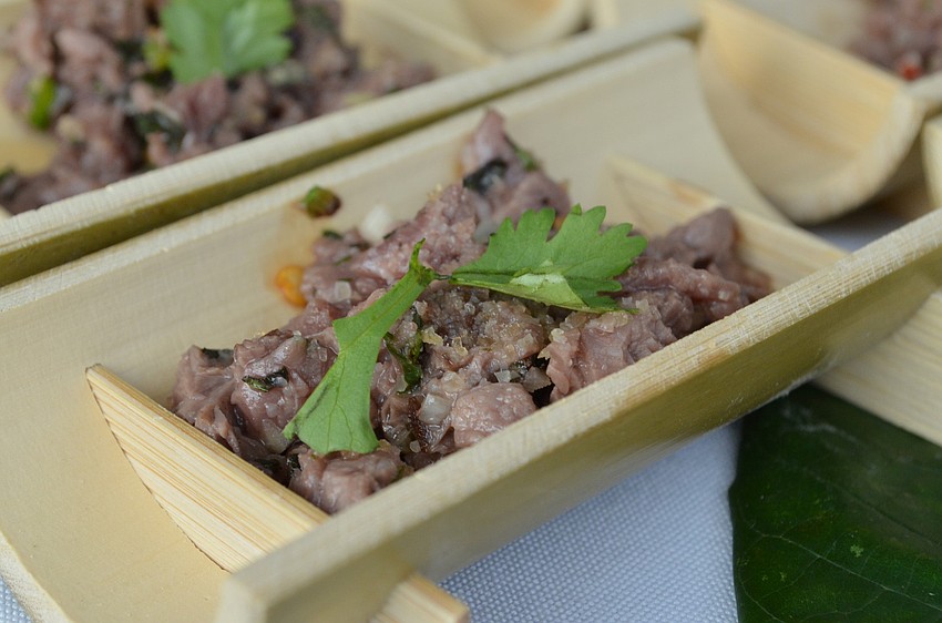 Australian kangaroo tar tar