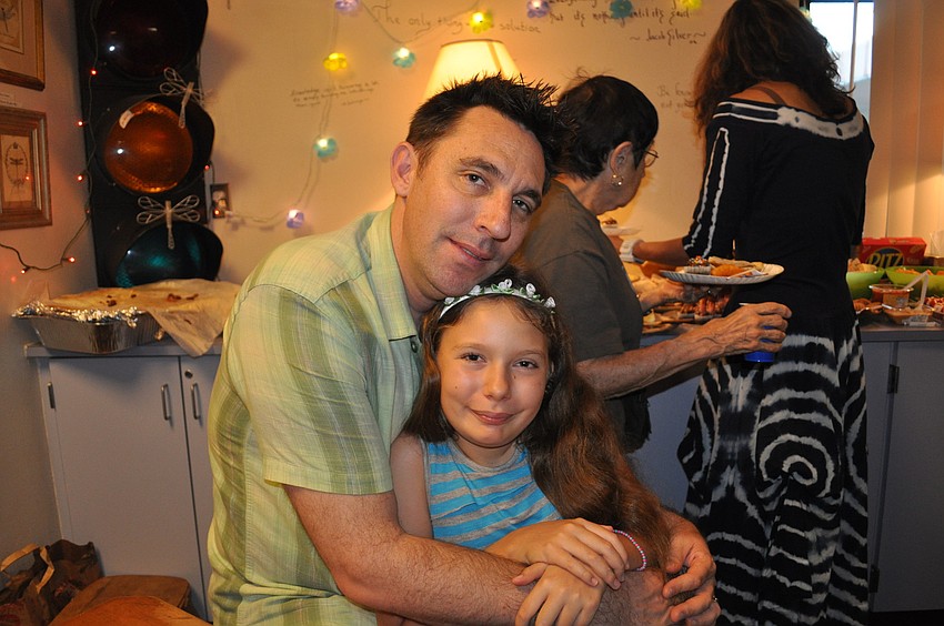 Josh and daughter Mali Rosensweet were in the audience