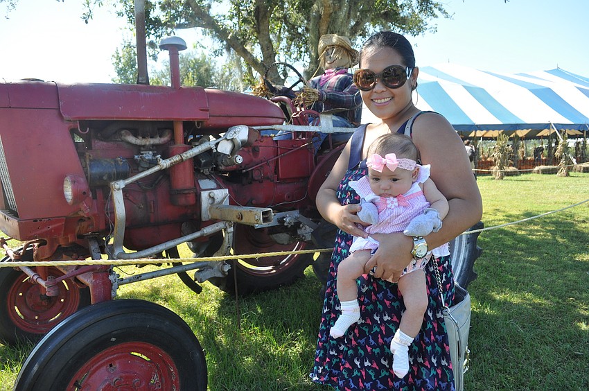 Karen Graves and her eight-week-old daughter, Kelly, came from Wesley Chapel to experience the festival for the first time.