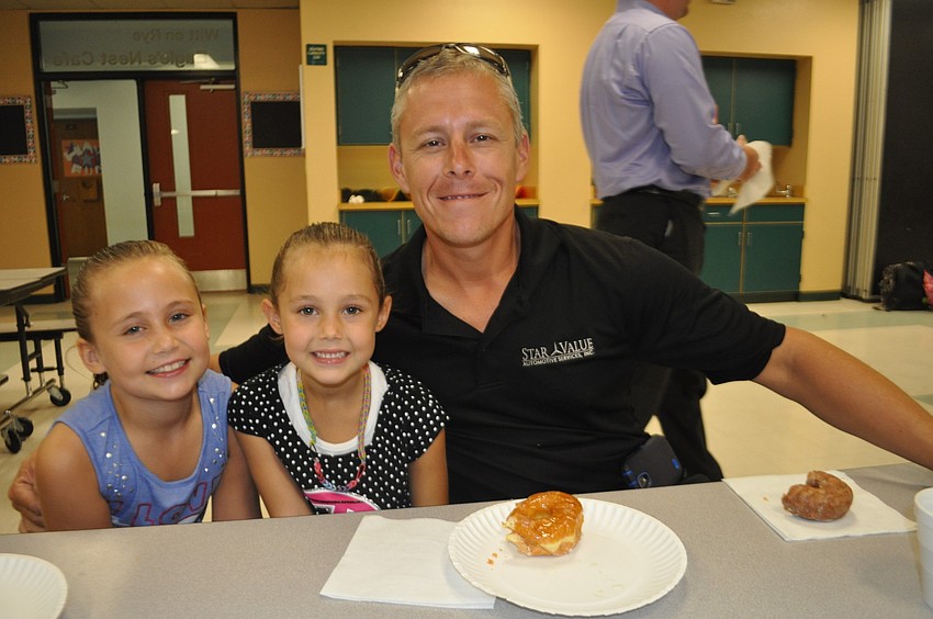 David Wherry spends time with his daughters Elizabeth, 8, and Anna, 6