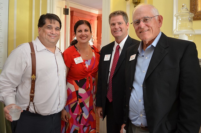 Eric and Christine Robinson, Paul Hudson and Bob Vedder