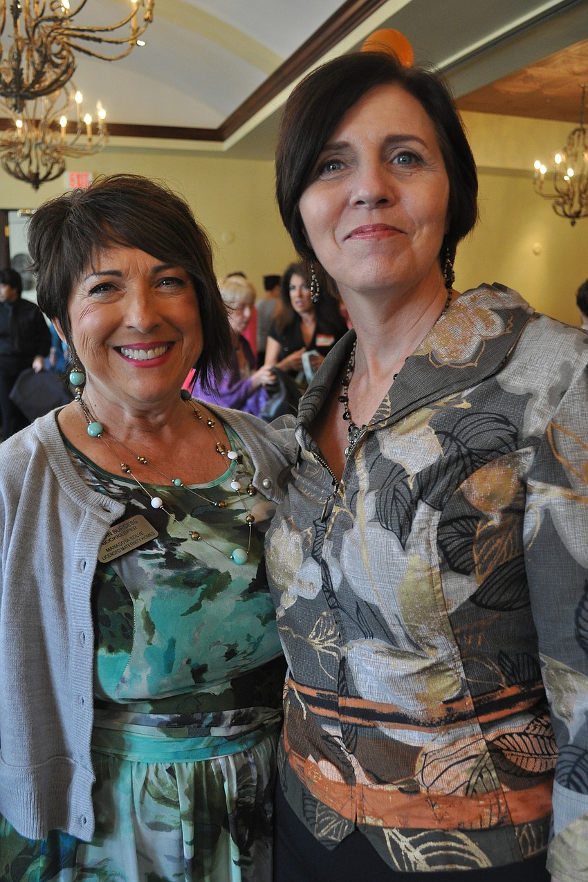 Susan Burgess and Peggy Kerwin, both of Manasota SOLVE
