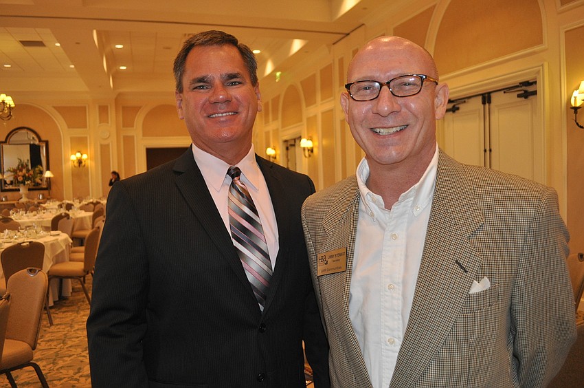 Michael Storey of Neal Communities with Jimmy Stewart of Lakewood Ranch Communities