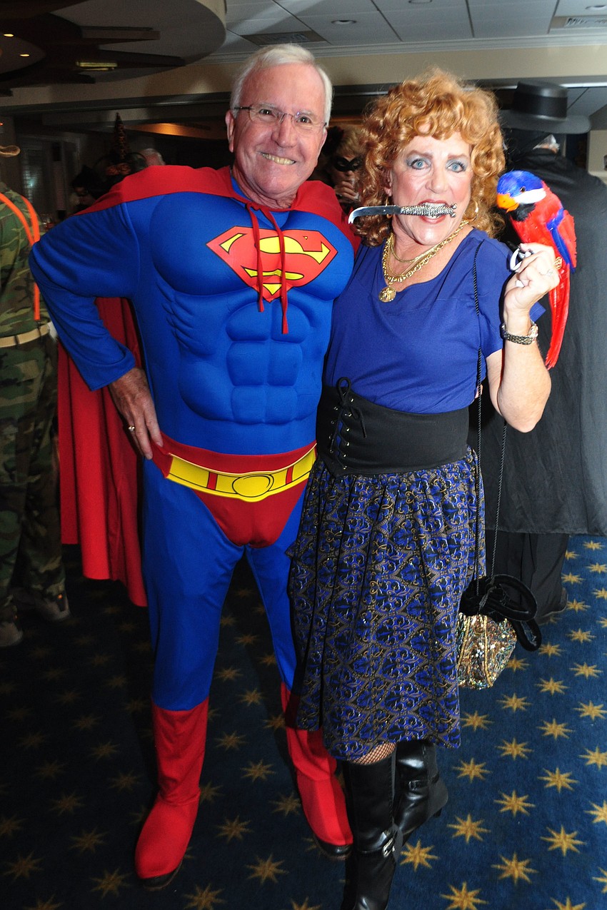 David and Rebecca Taylor get into character.