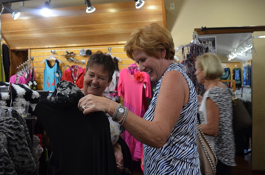 Jo Johnson and Darlene Mallen shop