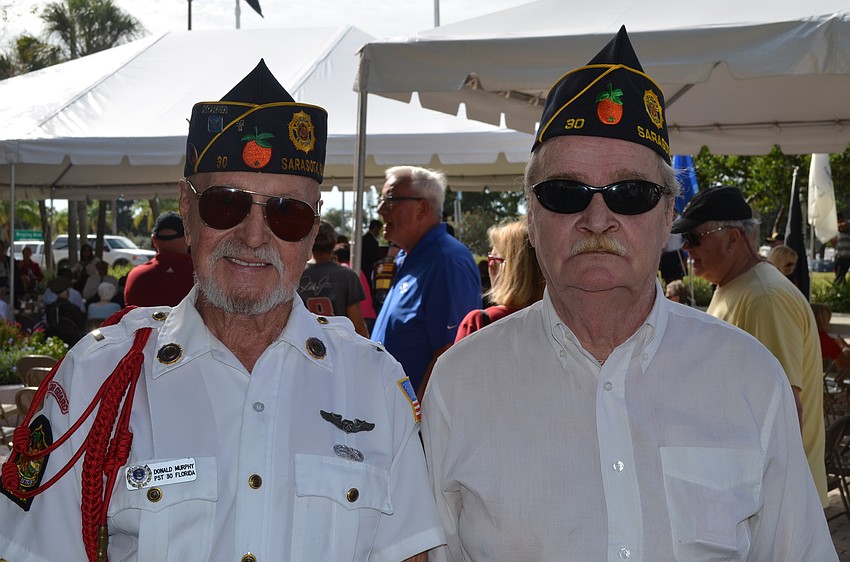Korean veteran Don Murphy and Vietnam veteran Richard Longridge