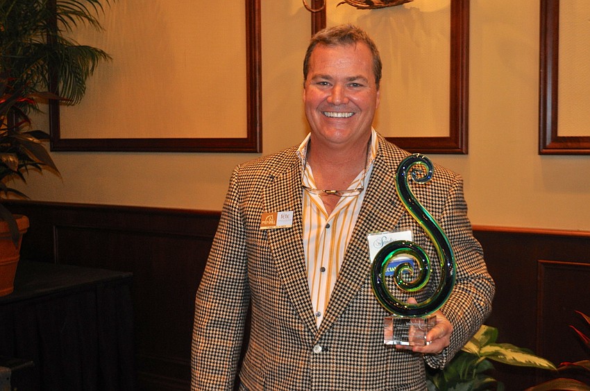 Current chairman of the LWRBA Board Tommy Klauber doubles as the welcome speaker and award recipient.