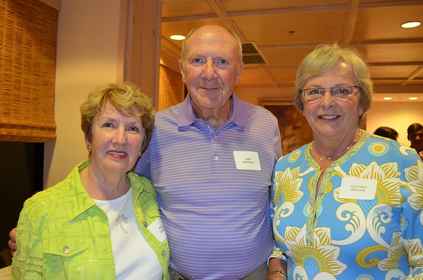 Peggy and Tom Costello with Gretchen Bullock