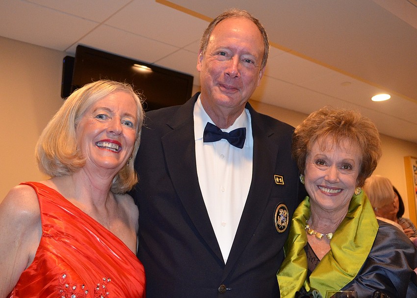 Annette Lloyd, Vice Commodore Lee Peakes and Karen Gallagher