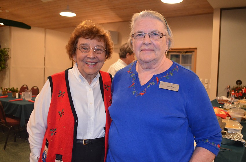 Donna Stevens and Ruth Ulrich dressed for the occasion