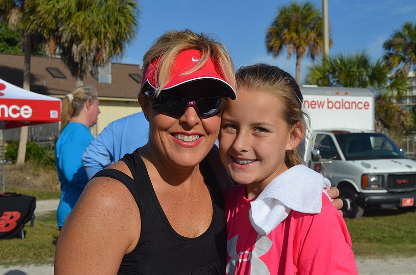 Laura Flood with third place winner Morgan Windsor-Flood