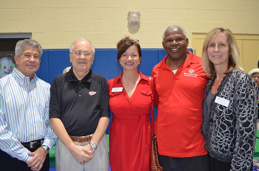 Tom Shaprio, Jim Deuellano, Danny Preston and Karen Riendeau