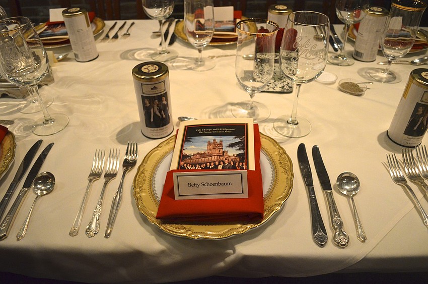 Mara Routh, Director of Catering at CafÃ© Lâ€™Europe, provided the silverware used at each place setting.