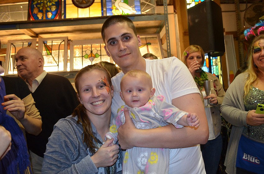 Guests of honor Olivia McLees with Addalyn and D.J. Oâ€™Leary