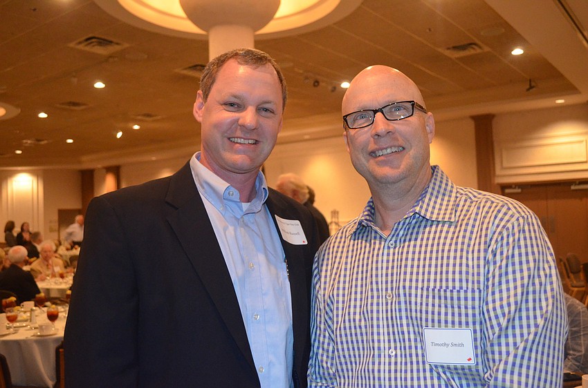 Executive Director of Sarasota Housing Authority William Russell and Tim Smith