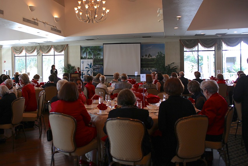Over 100 women gathered for the luncheon.