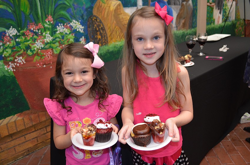 Caitlyn and Emily Graham show off their sweet goodies.