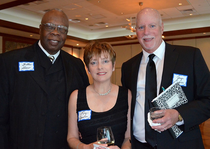 Vice Mayor Willie Shaw with Liz and Jay Sparr