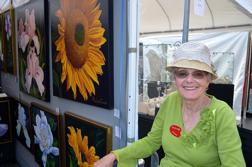 Pauline Fawcett sells her oil paintings on linen canvases.