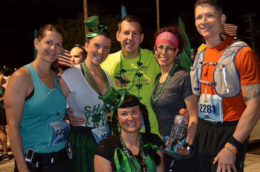 Jen Loefgren, Shannon Vollmer, Doris and Eric Brust with Evelyn and Dustin Huebner