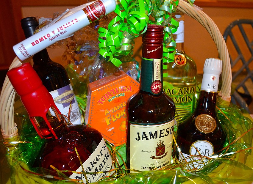 Two lucky raffle winners received this St. Patrickâ€™s Day gift basket.