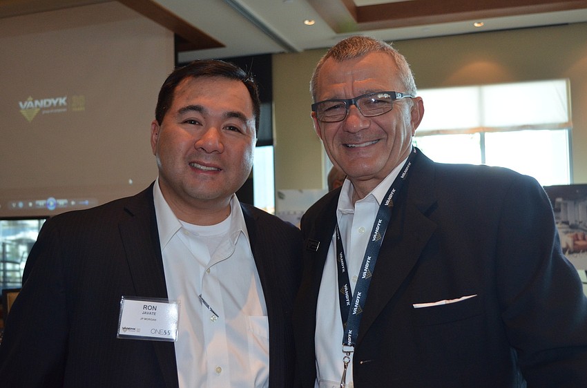 Ron Javate with Vandyk U.S. Vice President of Construction Albert Luper